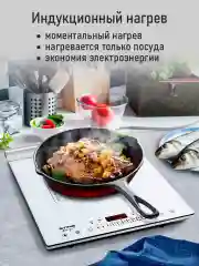 Белый электрическая индукционная безимпульсная плитка STINGRAY ST-HP3500B стеклокерамика
