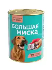 Влажный корм для собак Зоогурман Большая миска, Телятина с рубцом, 970 г