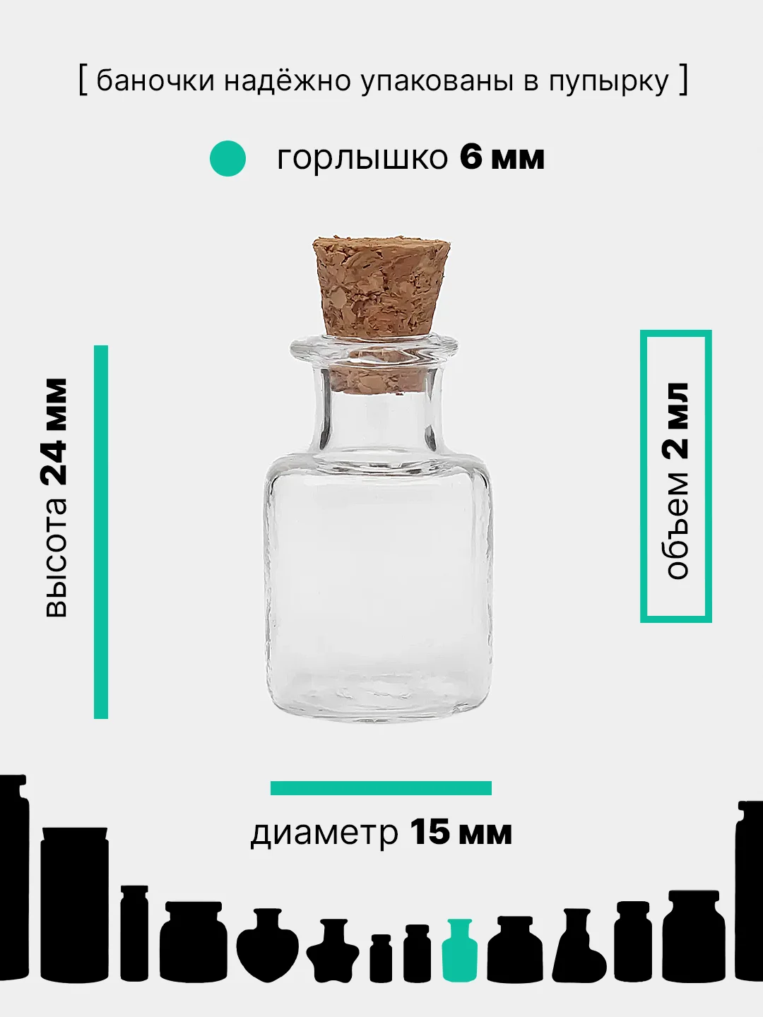Коралловый стеклянные маленькие баночки, пробники с крышкой, объем 0,7/1/1,5/2/3/4/10/17/20/30 мл