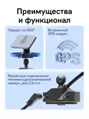 Крепление магнитное iBOX Holder MH2 для комбо-устройств
