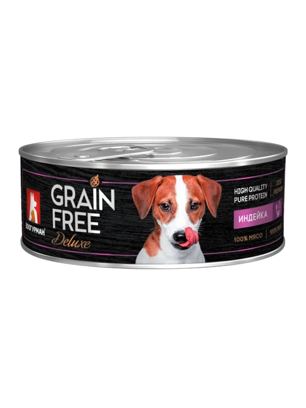 Влажный корм для собак Зоогурман GRAIN FREE, Индейка, 100 г