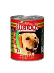 Влажный корм для собак Зоогурман BIG DOG, Телятина с сердцем, 850 г