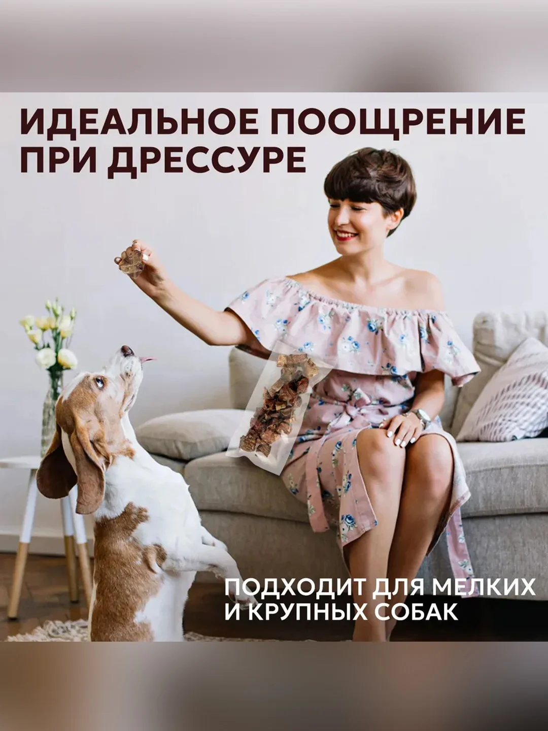 Лакомство для собак Zoogurman Легкое говяжье BIG, темное, 150 г