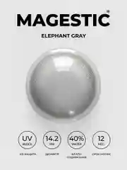 Цветные контактные линзы MAGESTIC серые Elephant Gray, 1 пара 14.2 мм