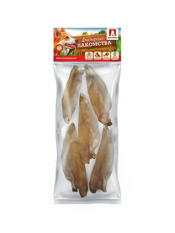 Лакомство для собак Zoogurman Уши кролика, 15 г