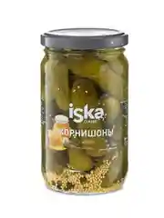 Огурцы корнишоны ISKA, с медом, 350 г