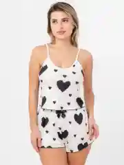 Белый пижама женская с шортами