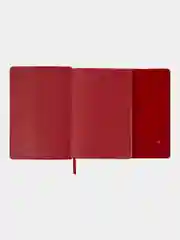 Ежедневник с магнитным клапаном BRAUBERG Magnetic X, недатированный, под кожу, А5, красный