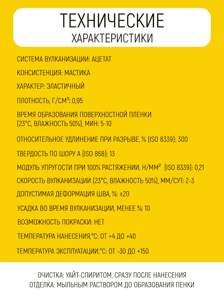 Герметик силиконовый для ванной и кухни (Прозрачный), 115 мл
