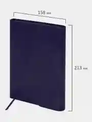 Ежедневник с магнитным клапаном BRAUBERG Magnetic X, недатированный, под кожу, А5