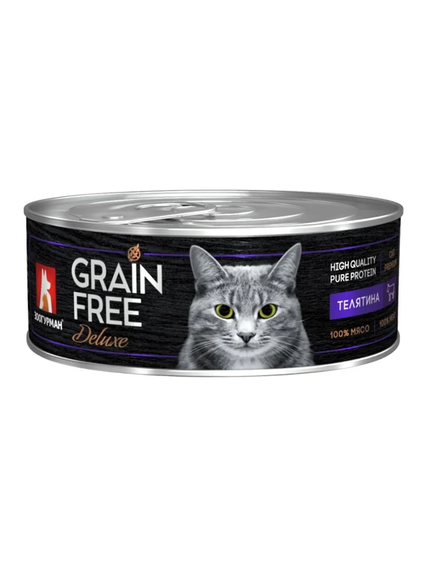 Влажный корм для собак Zoogurman "GRAIN FREE" Телятина, 100 г