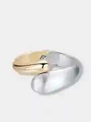 Серебряный женский двухцветный браслет