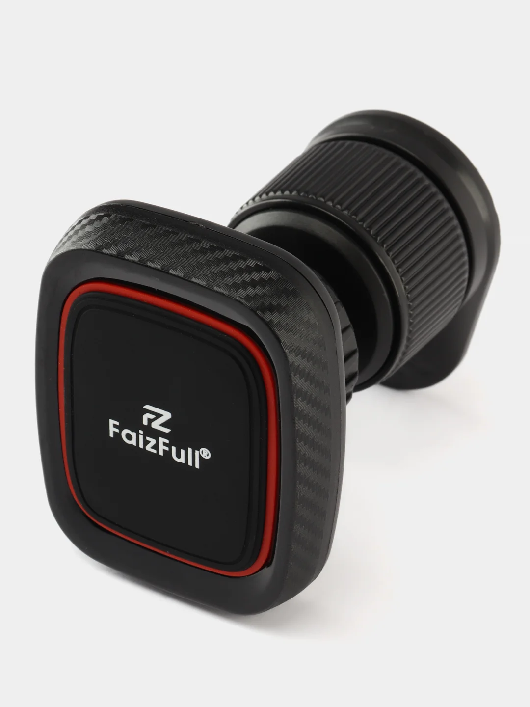 Черный держатель для телефона автомобильный магнитный усиленный FaizFull F98