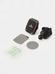 Черный держатель для телефона автомобильный магнитный усиленный FaizFull F98