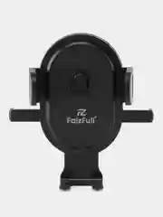 Черный держатель для телефона автомобильный FaizFull F75 зажимной в решетку 360*