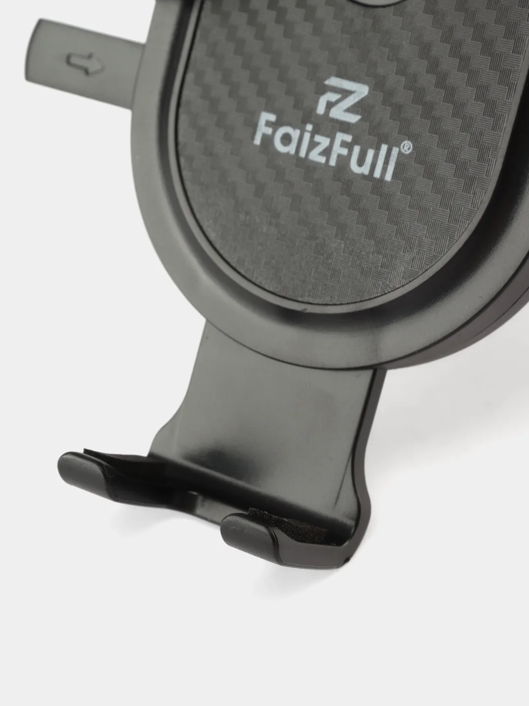 Черный держатель для телефона автомобильный FaizFull F75 зажимной в решетку 360*