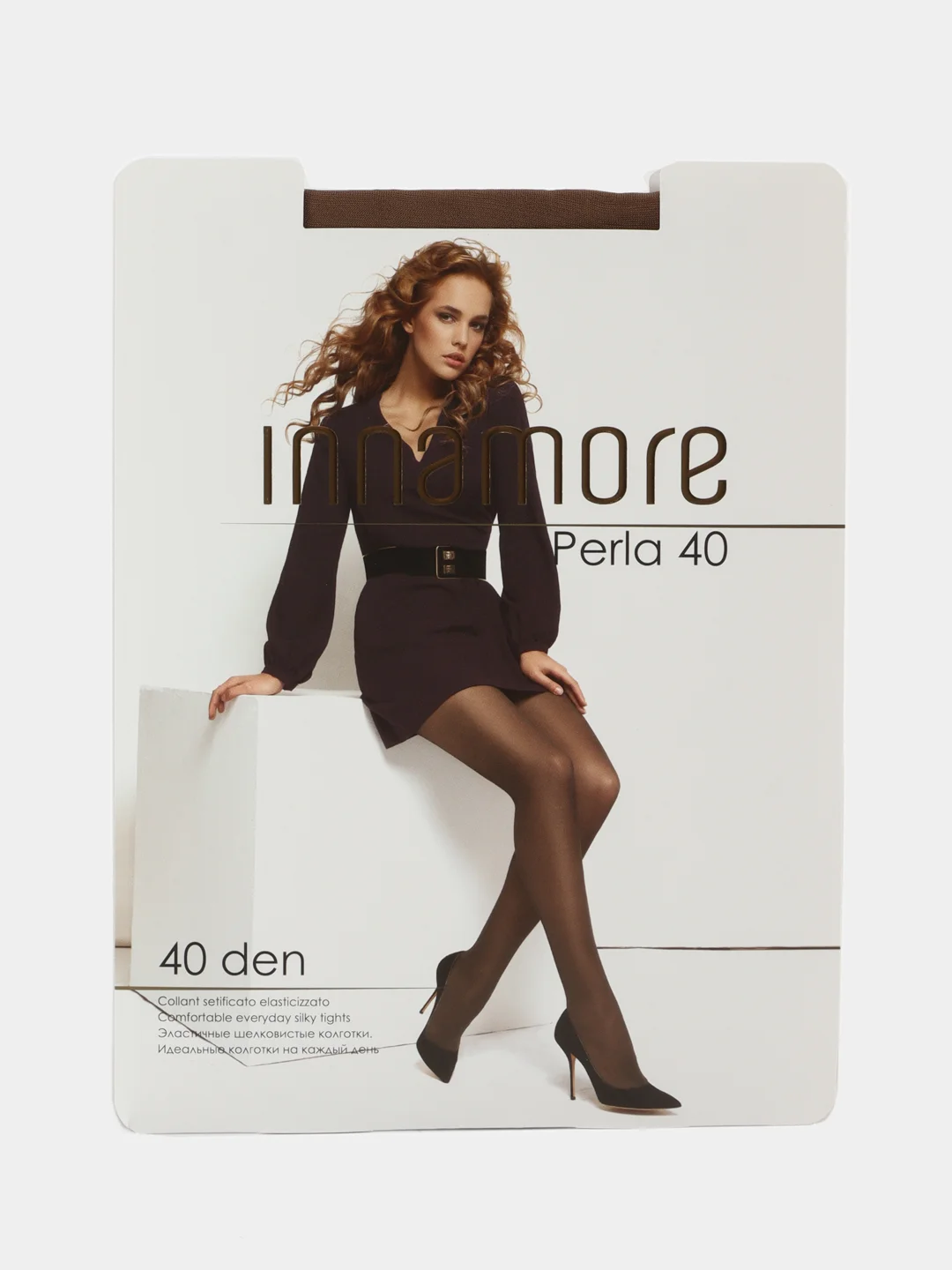 Бежевый колготки женские с шортиками INNAMORE, Perla 40
