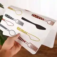 Зеленый салфетки для стола, сервировочные