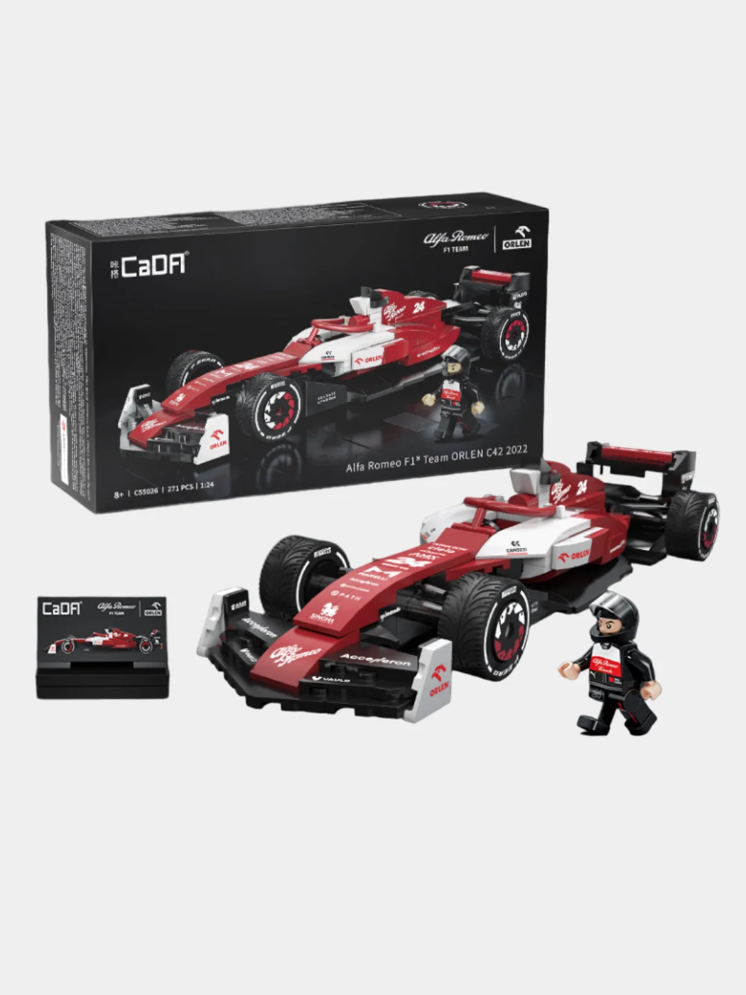 Конструктор CaDA  - Болид Alfa Romeo F1 Team ORLEN C42 2022 (271 деталь)