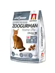 Полнорационный сухой корм для кошек Зоогурман Home Life, Курочка, 1,5 кг