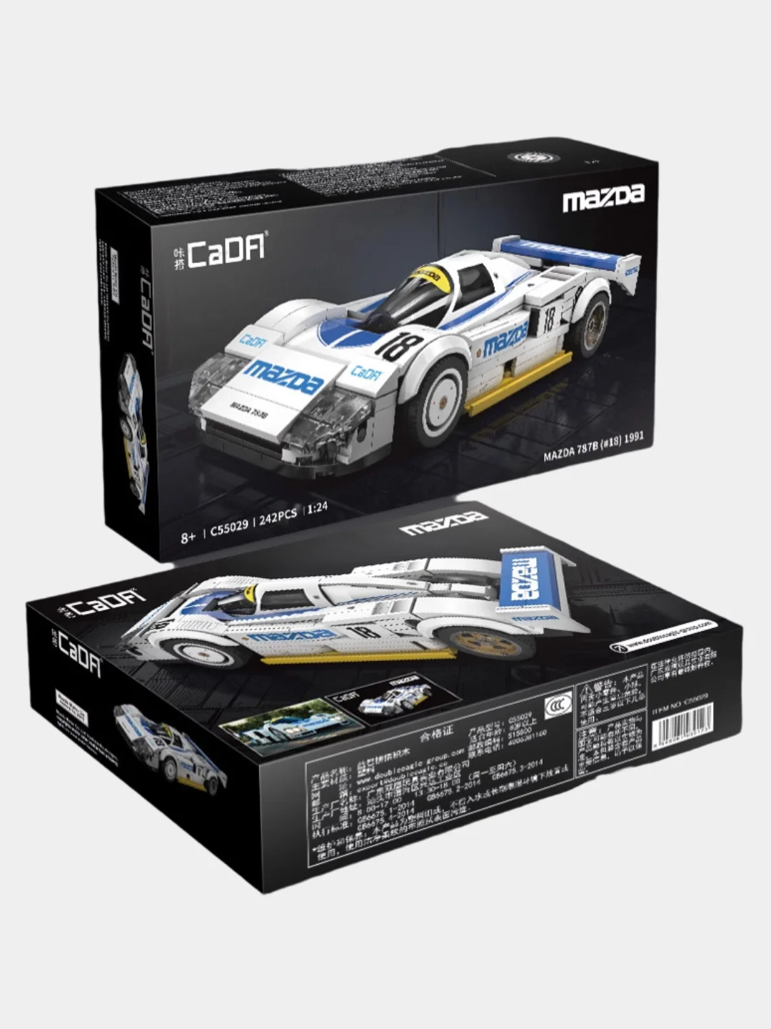 Конструктор CaDA (C55029) - спортивный автомобиль Mazda 787B (242 детали)