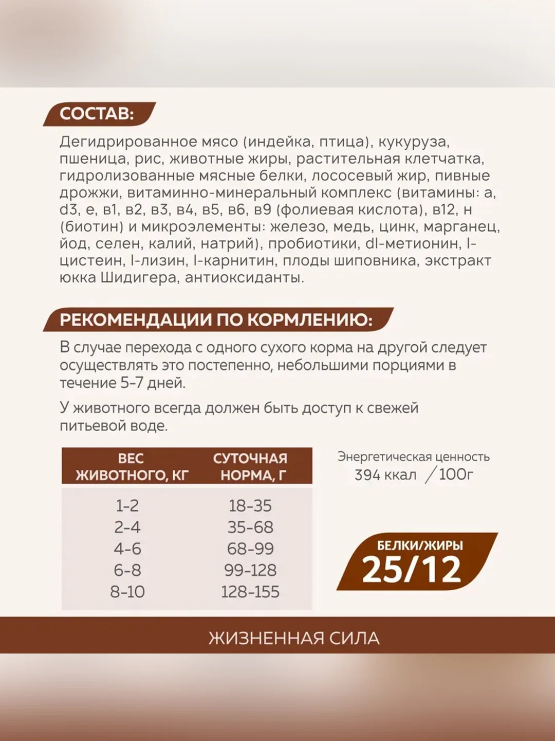 Полнорационный сухой корм для собак малых и средних пород Зоогурман, Индейка, 10 кг