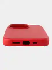 Красный кожаный чехол Leather Case для iPhone 14 Pro с функцией MagSafe
