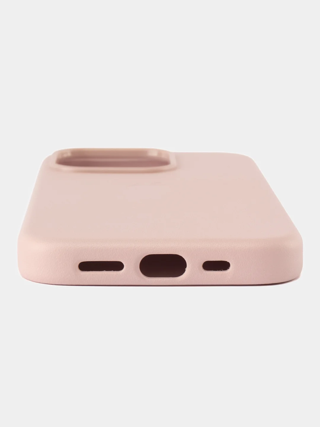 Розовый кожаный чехол Leather Case для iPhone 15 Pro с функцией MagSafe
