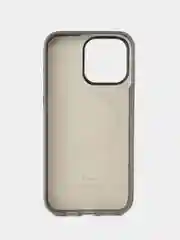 Серый кожаный чехол Leather Case для iPhone  15 Pro Max с функцией MagSafe