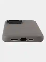 Серый кожаный чехол Leather Case для iPhone  15 Pro Max с функцией MagSafe