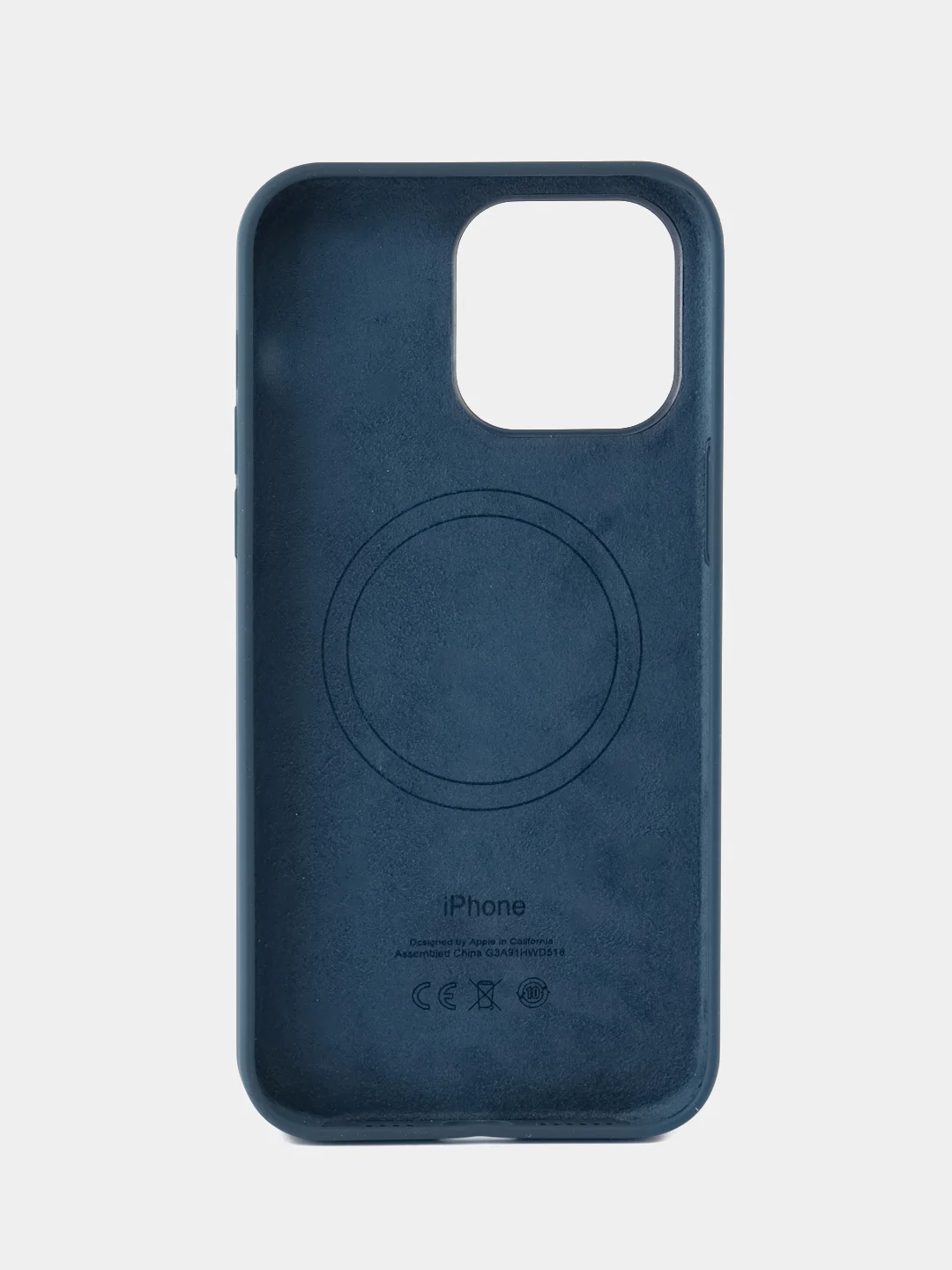 Темно-синий силиконовый чехол Silicone Case MagSafe для iPhone 14 Pro Max