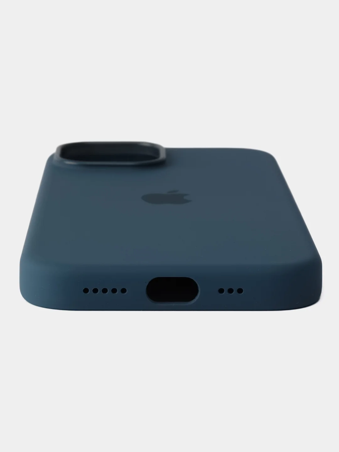 Темно-синий силиконовый чехол MagSafe для iPhone 15