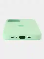 Салатовый силиконовый чехол Silicone Case MagSafe для iPhone 12/12 Pro (с магсэйф)