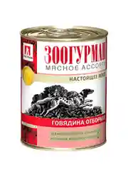 Влажный корм для собак Зоогурман, Говядина отборная, 350 г