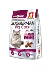 Полнорационный сухой корм для кошек крупных пород Зоогурман Big Cats, Птица/Mix, 1,5 кг