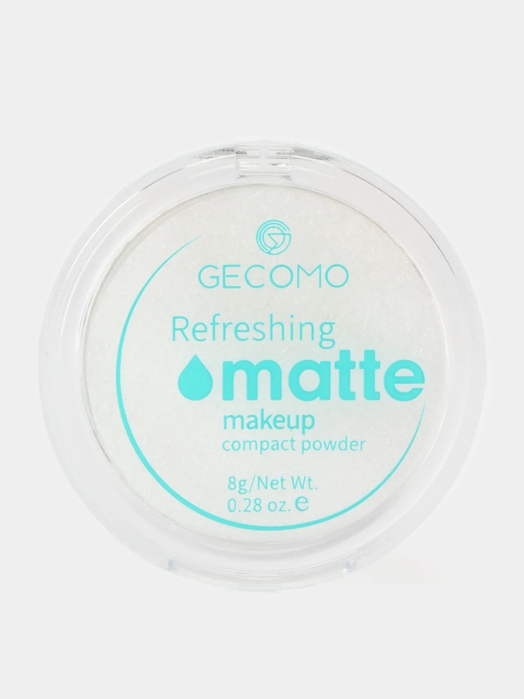 Бирюзовый пудра для лица GECOMO, матирующая, компактная, для фиксации макияжа, минеральная, 3 вида