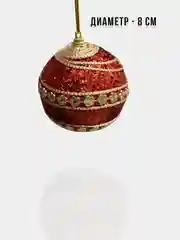 Набор елочных игрушек, 3 шт