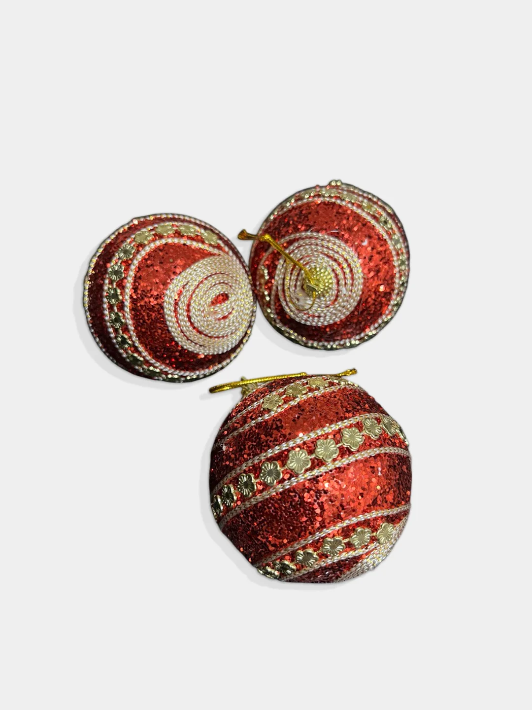 Набор елочных игрушек, 3 шт