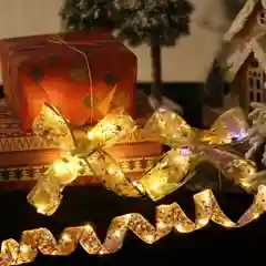 Желтый горлянда новогодняя, гирлянда - лента