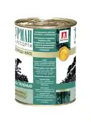 Влажный корм для собак Zoogurman Говядина с печенью, 350 г