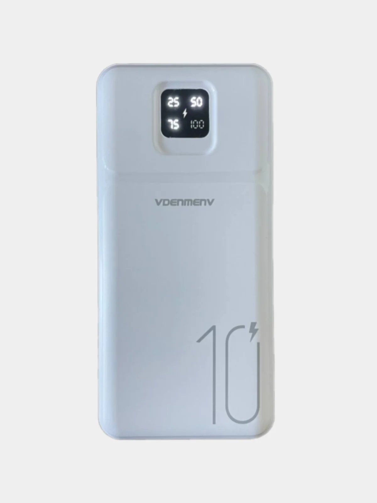 Power Bank  10000 мАч, Внешний аккумулятор с показателем заряда, 2 USB разъема для зарядки