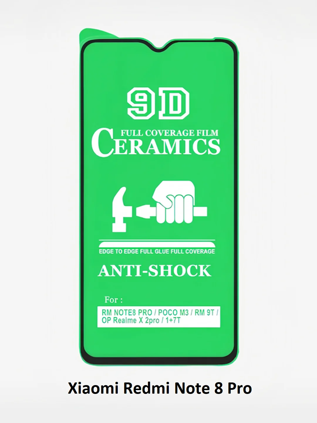 Защитное стекло Xiaomi Redmi 9A, 9C, 10C, 12C, Note 7, Note 8T,8 Pro,Note 9,Note 10 гибкое