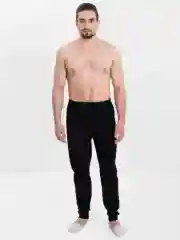Черный мужские кальсоны с начесом