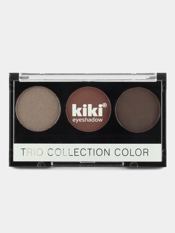 Тени для век kiki Shadow Trio тон 103, стойкая паллетка, 3 оттенка с аппликатором