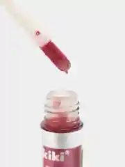 Тёмно-розовый блеск для губ kiki 3D EFFECT 914 каштаново-розовый, придающий объем, глянцевый блеск