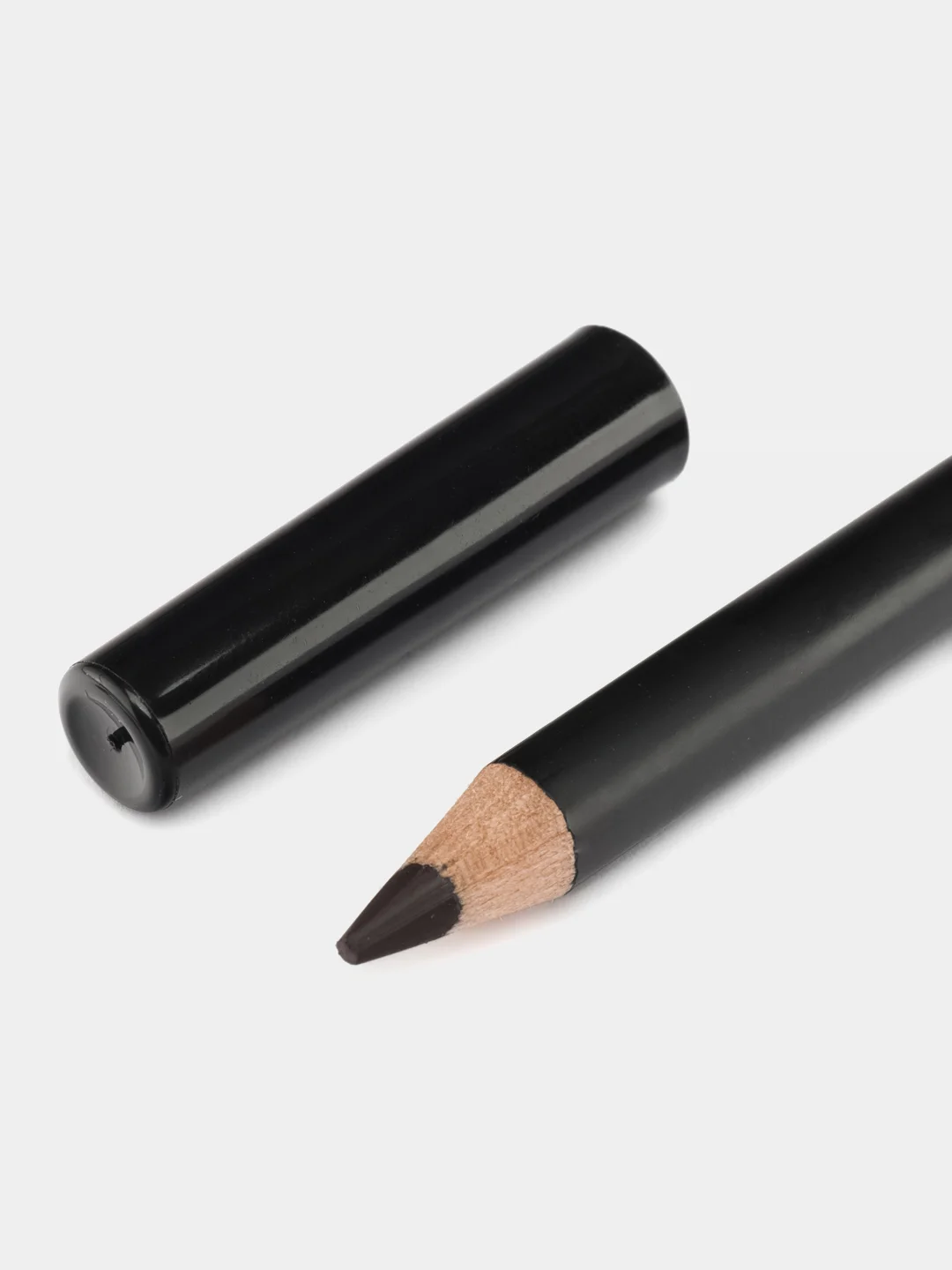 Тёмно-коричневый карандаш для бровей kiki browliner 04 темно-коричневый с щеточкой для моделирования