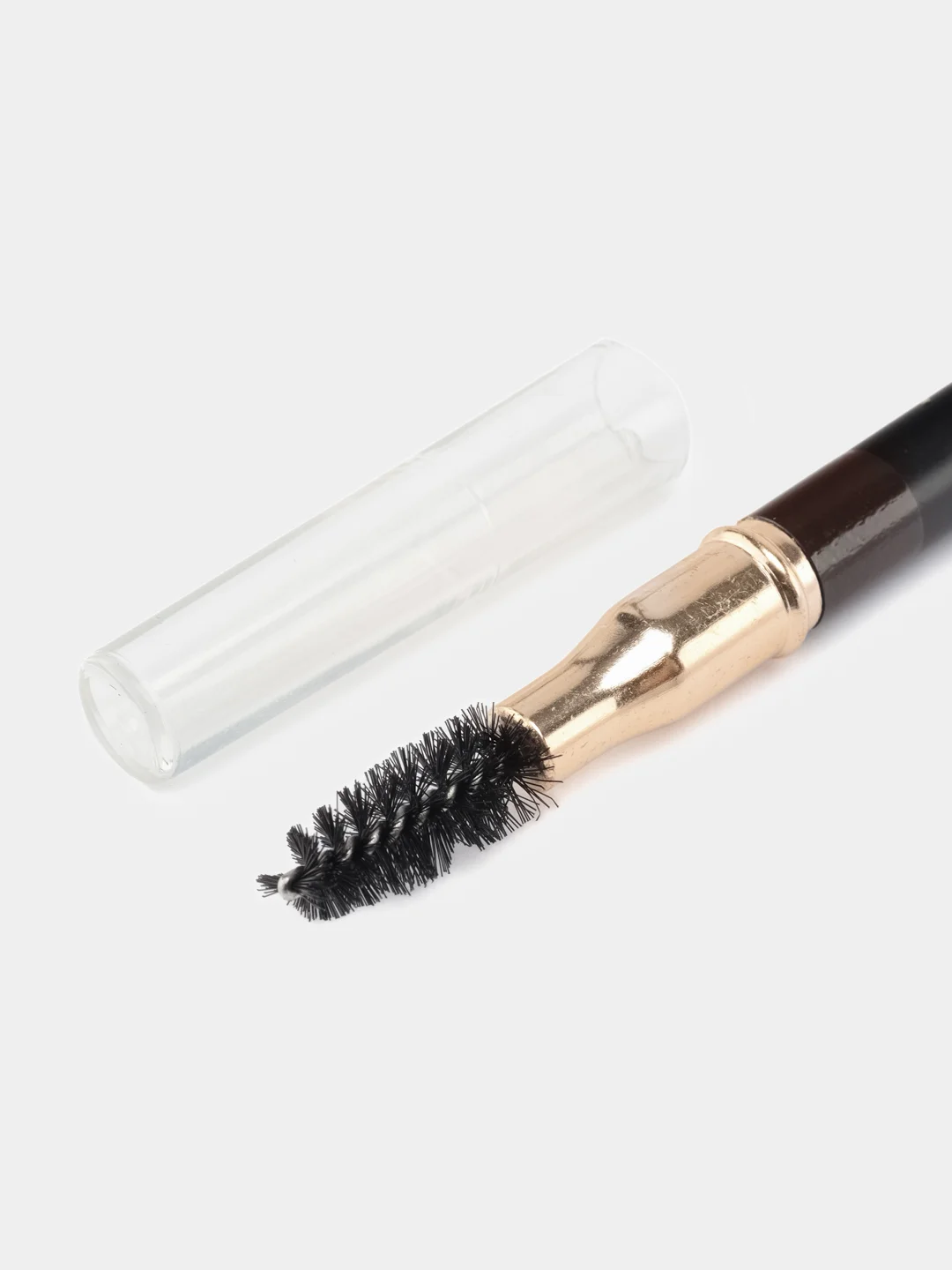Тёмно-коричневый карандаш для бровей kiki browliner 04 темно-коричневый с щеточкой для моделирования