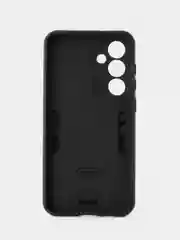 Синий чехол противоударный Samsung Galaxy S24 FE (C24 Фе), с металлической подставкой кольцом