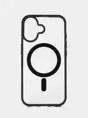 Черный чехол MagSafe для iPhone (Айфон) 11, 12, 13, 14, 15 Pro, Max, прозрачный, разноцветный