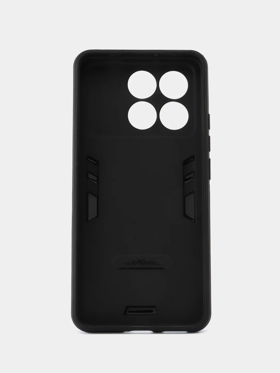 Синий чехол Xiaomi Poco X6 Pro противоударный, с металлической подставкой кольцом